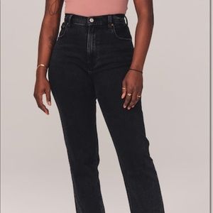 Abercrombie and Fitch high waisted black denim.